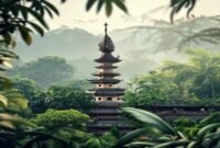 AI Image: wisata jawa timur illustration